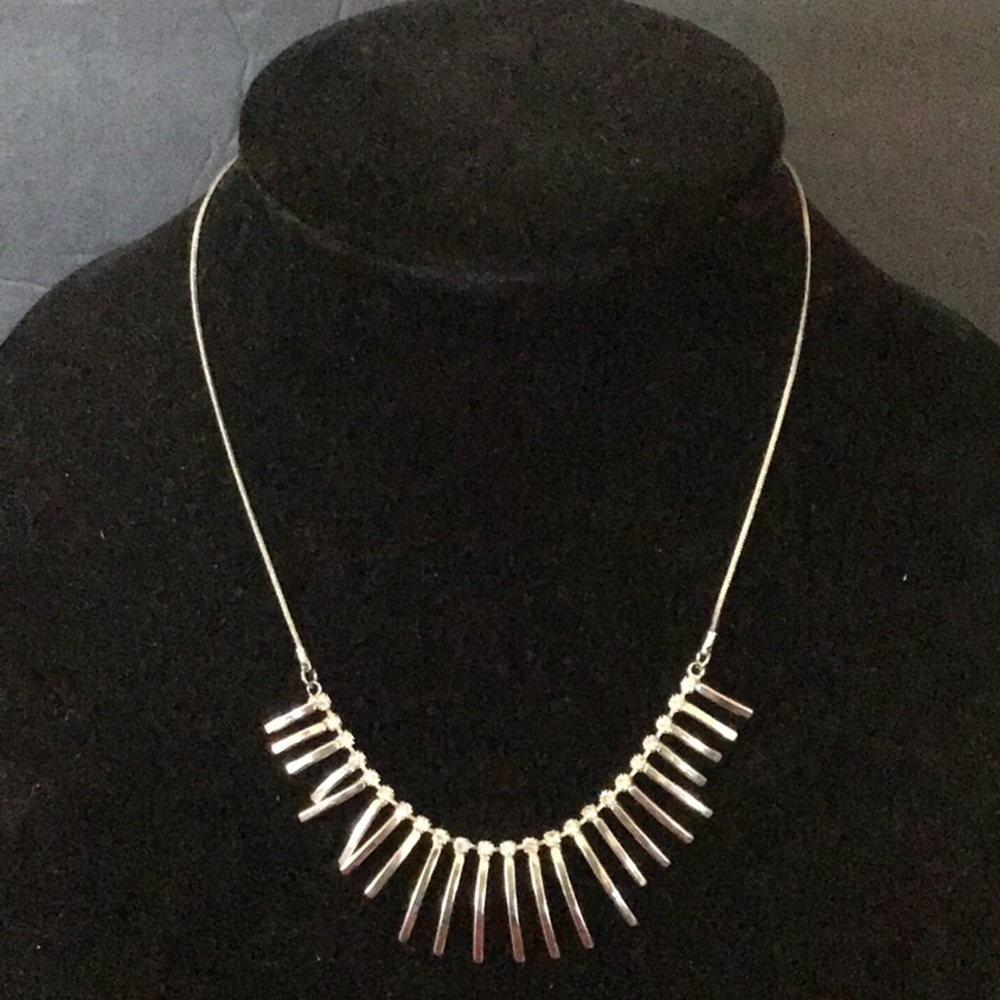 Stainless steel bars beads 19”with 2” extension chain Necklace.
